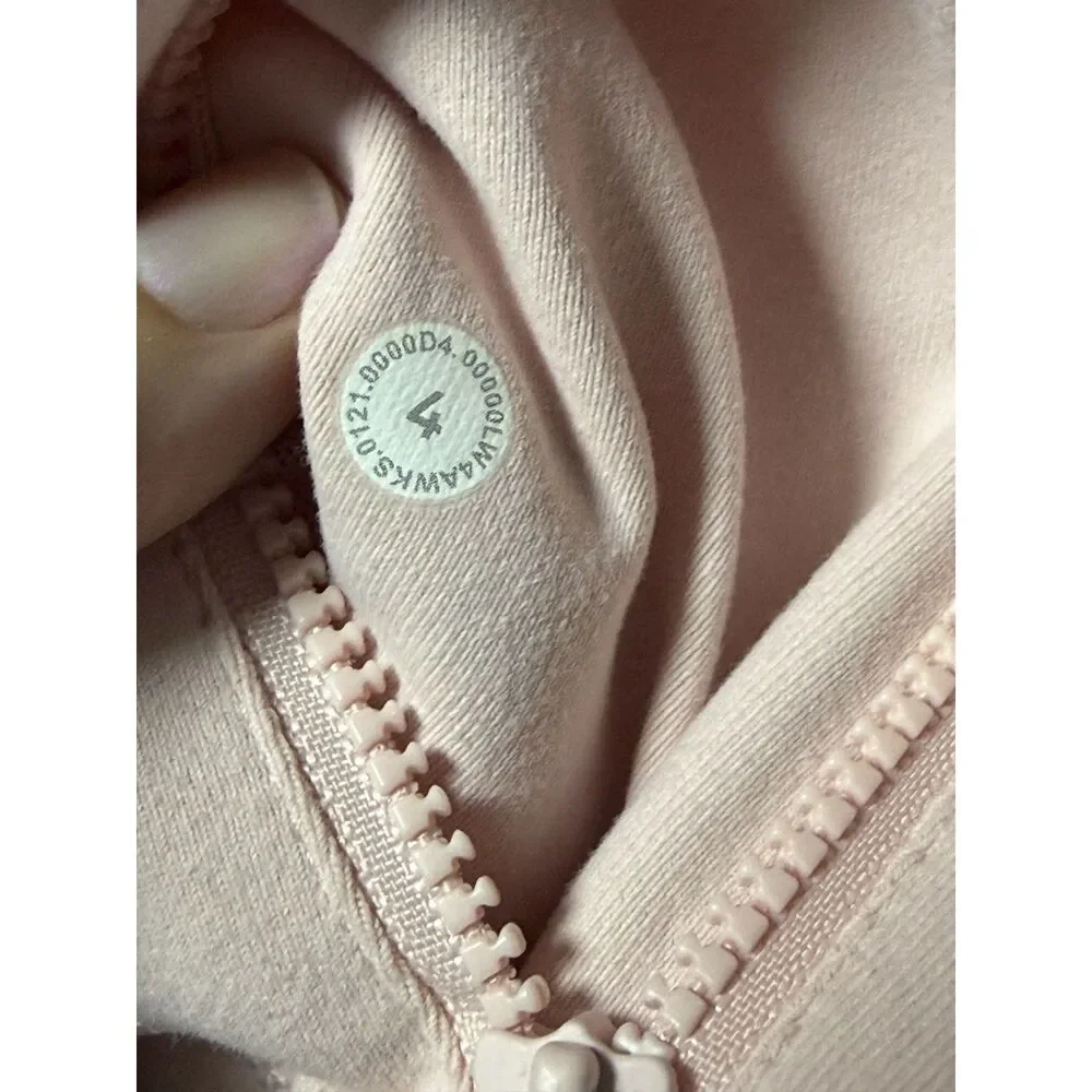 Lululemon Define Cropped Jacket Nulu Pink Pastel Clay Size 4 Slim Fit